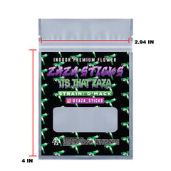 1/8th OZ Mylar Bag Label